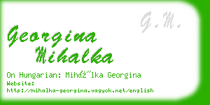 georgina mihalka business card